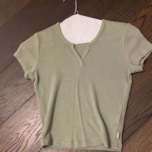 TNA top bought from Aritzia, size XS, sage green